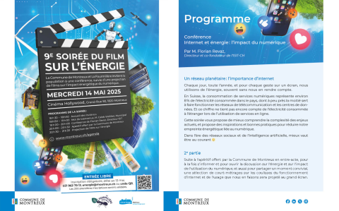 Flyer soirée films énergie 2025